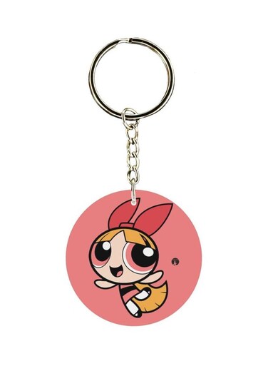 Cartoon Printed Single Sided Keychain