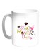 Happy Mother's Day Printed Coffee Mug White/Green/Pink 11ounce