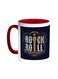 Rock And Roll Printed Coffee Mug Red/White 11ounce