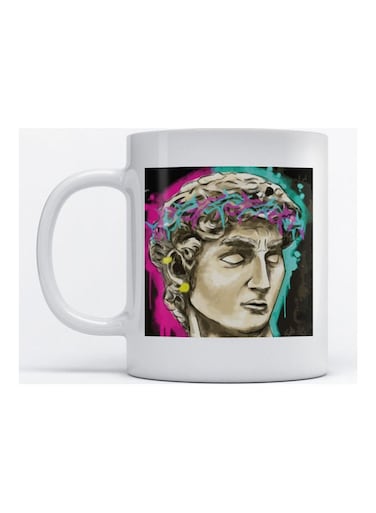 Mug Digital Art for Coffee and Tea White