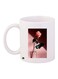 Floral Printed Coffee Mug White/Pink/Green 11ounce