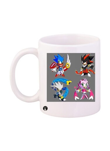 Sonic Video Game Printed Mug Multicolour Standard Size