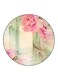 Flowers Printed Fridge Magnet Round Multicolour