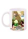 Cartoon Printed Coffee Mug White/Green/Brown 11ounce
