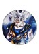 The Anime Dragon Ball Printed Fridge Magnet Round Multicolour