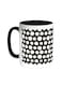 Large And Small Circles Printed Coffee Mug Black/White 11ounce