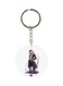 Double Sided Anime Hunter X Hunter Printed Keychain Purple/Beige/White