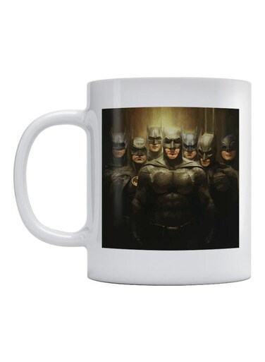 Batman Printed Mug White/Black/Grey