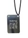 English Phrases Printed Car Mirror Pendant