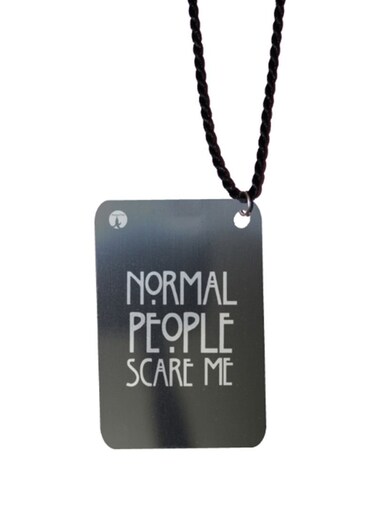 English Phrases Printed Car Mirror Pendant