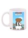 We Bare Bears Printed Coffee Mug White/Blue/Brown