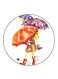 Girls Printed Fridge Magnet Multicolour