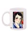 Snow White Printed Coffee Mug White/Black/Blue 11ounce