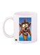 Crash Video Game Printed Coffee Mug White/Blue/Brown