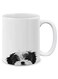 Black White Shih Tzu Ceramic Coffee Mug Tea Cup, 11 OZ