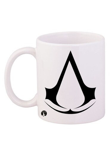 Assassin's Creed Printed Mug White/Black 11ounce