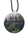 English Phrases Printed Car Mirror Pendant