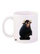 Bull Printed Coffee Mug White/Black 11ounce