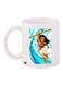 Moana Printed Coffee Mug White/Blue/Brown 11ounce