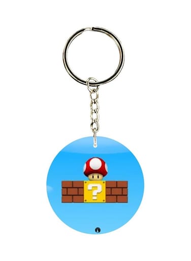 Cartoon Printed Double Sided Keychain
