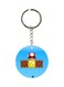 Cartoon Printed Double Sided Keychain