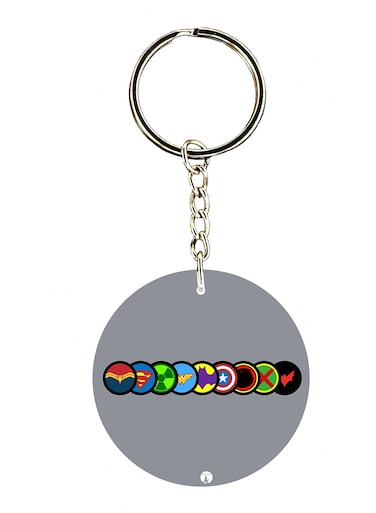 Double Side Marvel Printed Keychain
