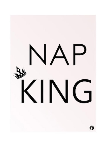 Metal Plate Of English Phrases Poster Pink/Black