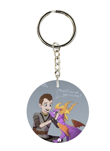 Plastic Games Double Side Printed Keychain