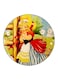 Girl Printed Fridge Magnet Multicolour