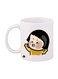 Printed Mug White/Black/Yellow Standard Size