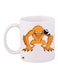Omnitrix Alien Printed Coffee Mug White/Orange/Black 11ounce