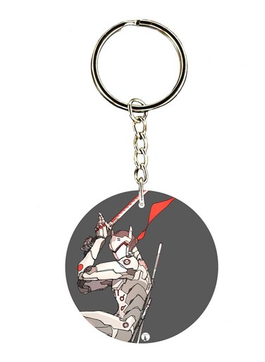 The Video Game Overwatch Double Side Printed Keychain