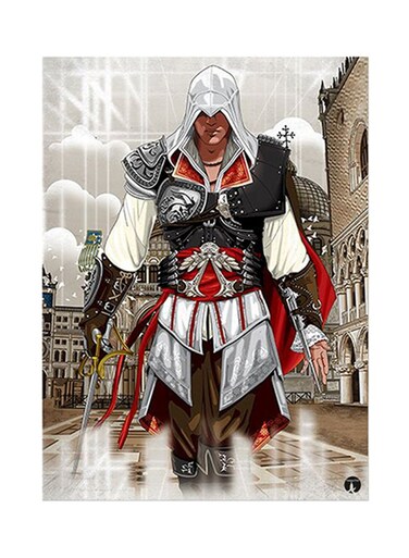 Video Game Assassin's Creed Metal Plate Poster Multicolour 15 x 20cm