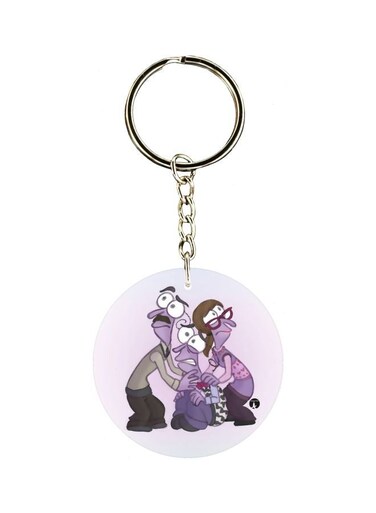 Cartoon Character Printed Keychain