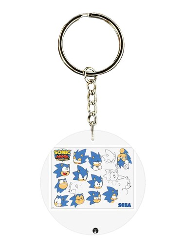 Double Sided Sonic Printed Keychain
