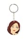 Double Sided Girl Printed Keychain