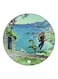 Cartoon Printed Fridge Magnet Blue/Green/Brown 5.5cm