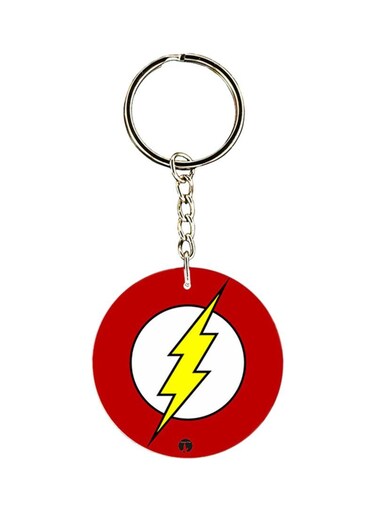 Double Sided Flash Keychain Red/Yellow/White