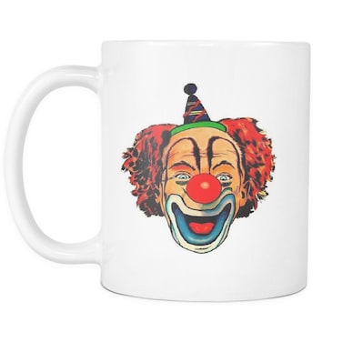 I Hate Clowns Printed Coffee Mug White/Blue/Red