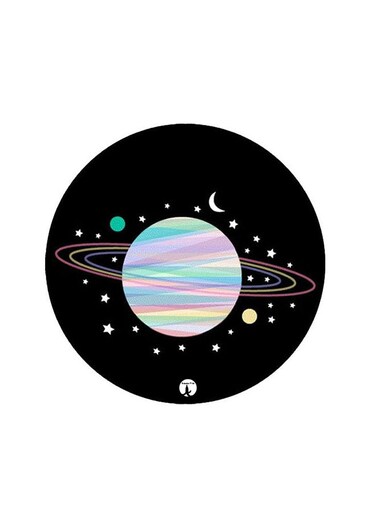 Space Printed Fridge Magnet Multicolour 5.5 x 5.5cm
