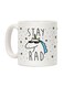 Stay Rad Unicorn Printed Ceramic Coffee Mug White