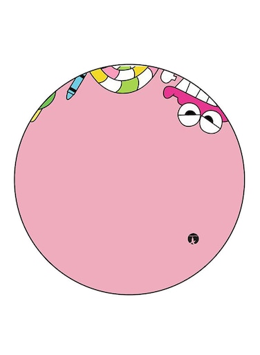 Stuff Printed Fridge Magnet Round Multicolour