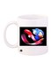 Sonic Video Game Printed Mug White Black Blue 350ml