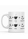 Printed Coffee Mug White/Black