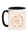 Happy Mother's Day Printed Coffee Mug Black/White/Pink 11ounce