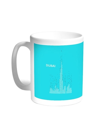 Abstract Drawing - Dubai Towers Printed Coffee Mug White 11ounce