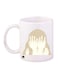 Girl Printed Coffee Mug White/Beige/Brown
