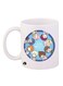 Digimon Printed Mug White/Blue/Brown 12ounce