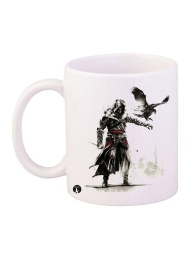 Assassin's Creed Printed Coffee Mug White/Black/Grey