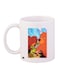 Cartoon Bear Printed Coffee Mug White/Brown/Blue 11ounce